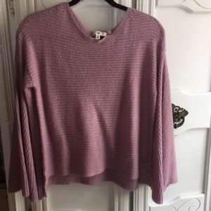 Bell sleeve light weight sweater